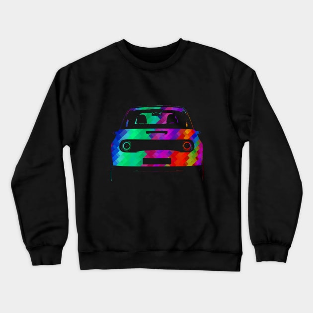 E vehicle e car colourful design Crewneck Sweatshirt by WOS